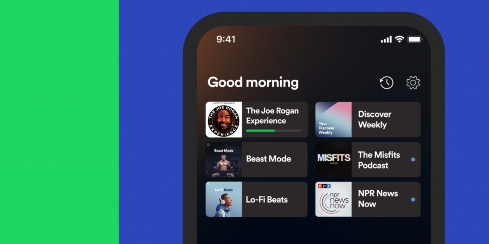 Spotify updating iOS/Android app home screens with recently played