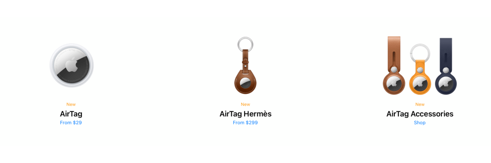 advertising Apple poppy keychain California currently AirTag 9to5Mac - unavailable