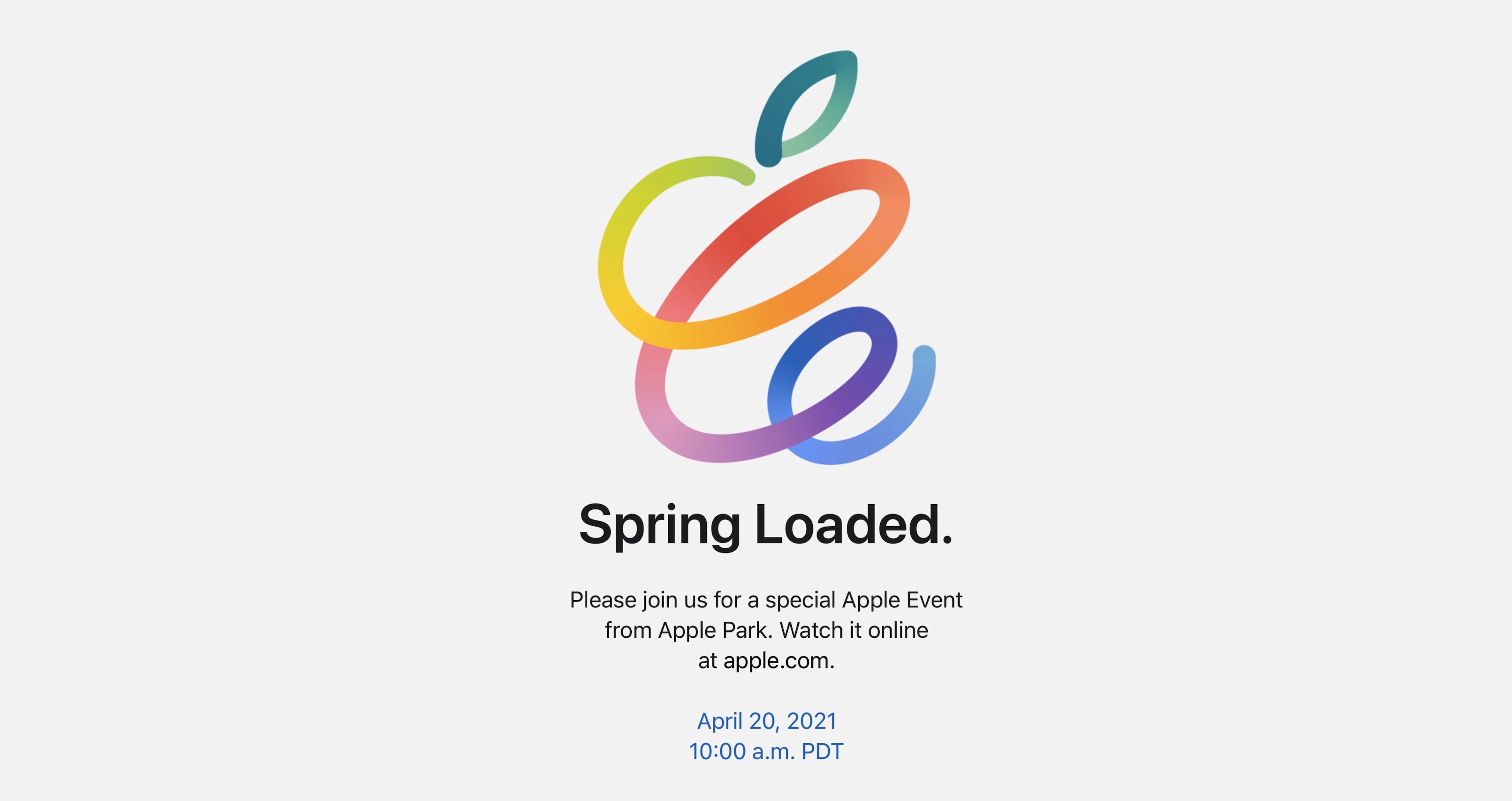apple spring loaded event invite