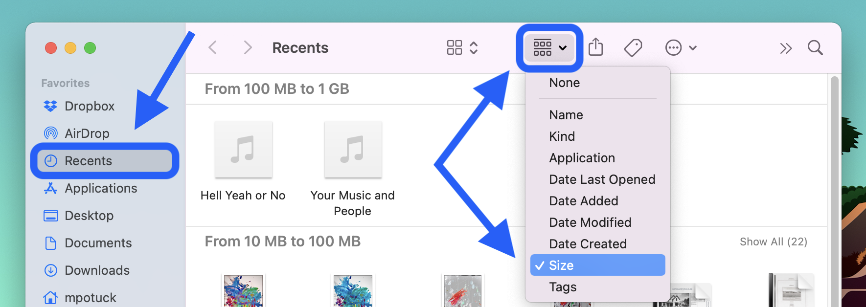 So geben Sie Mac-Speicher und versteckte Dateien frei, Walkthrough Finder 1