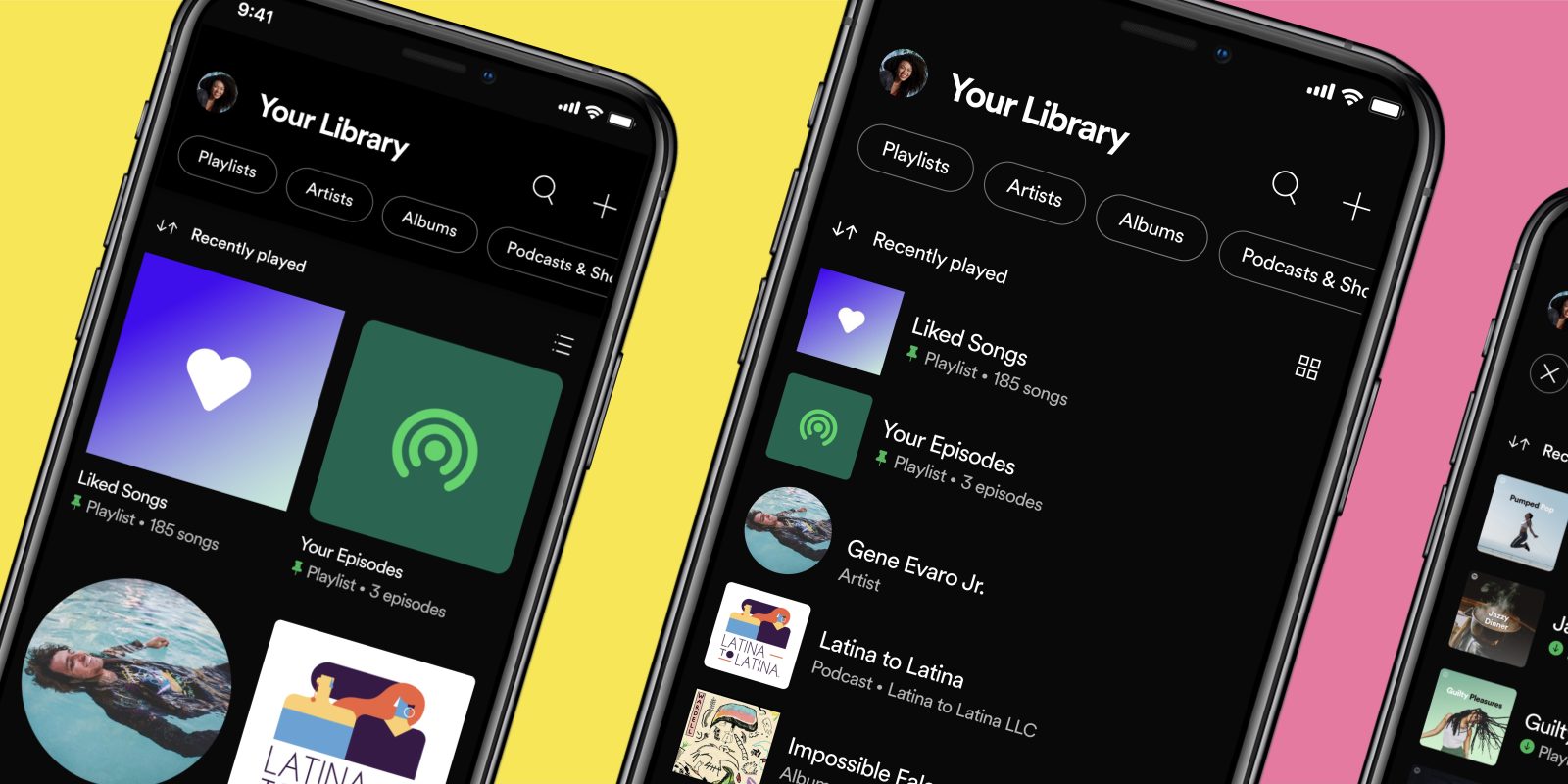 Spotify launches redesigned 'Your Library' with new grid view, dynamic