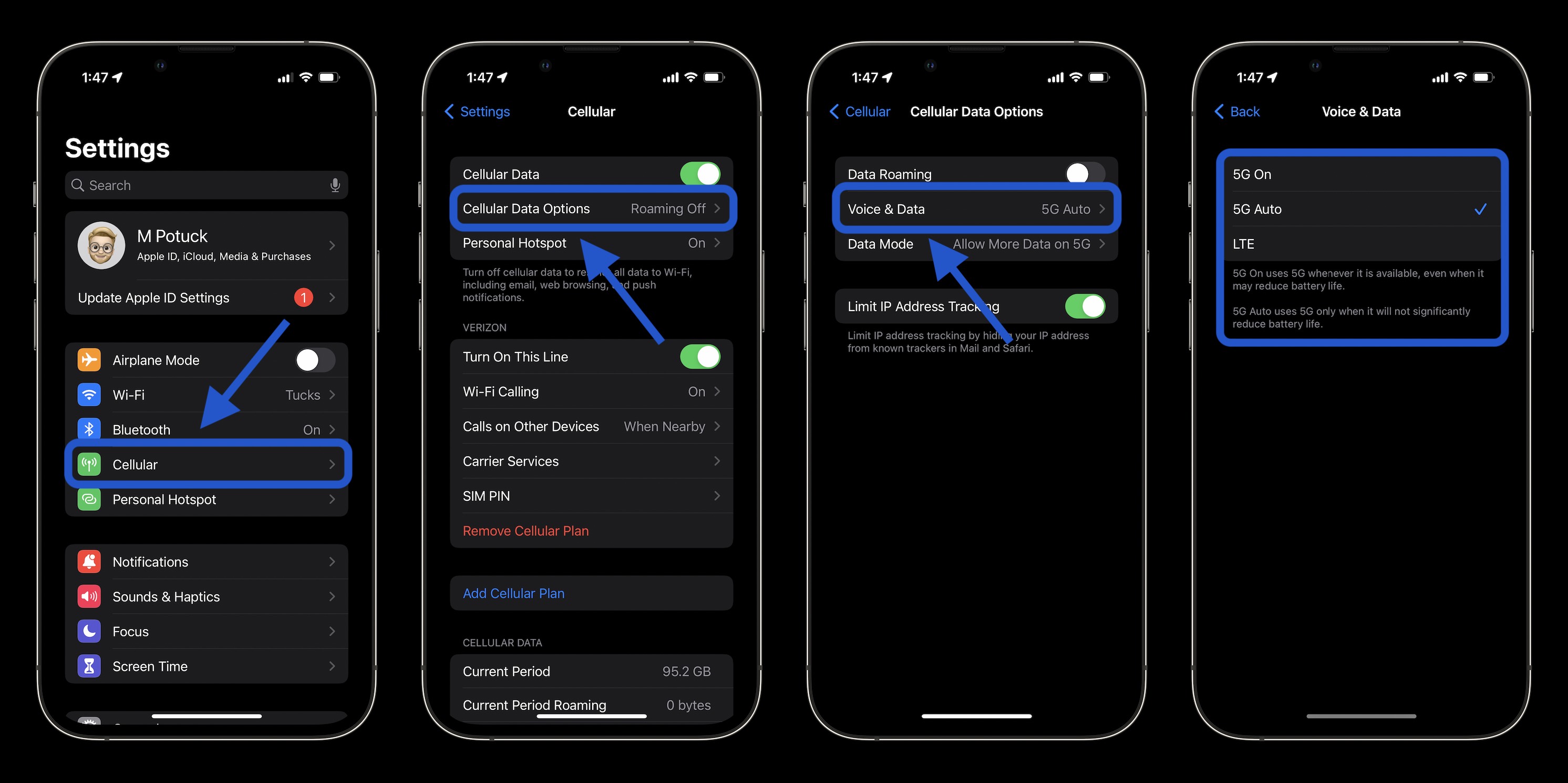 Activar/desactivar 5G en iPhone: optimizar batería o velocidad