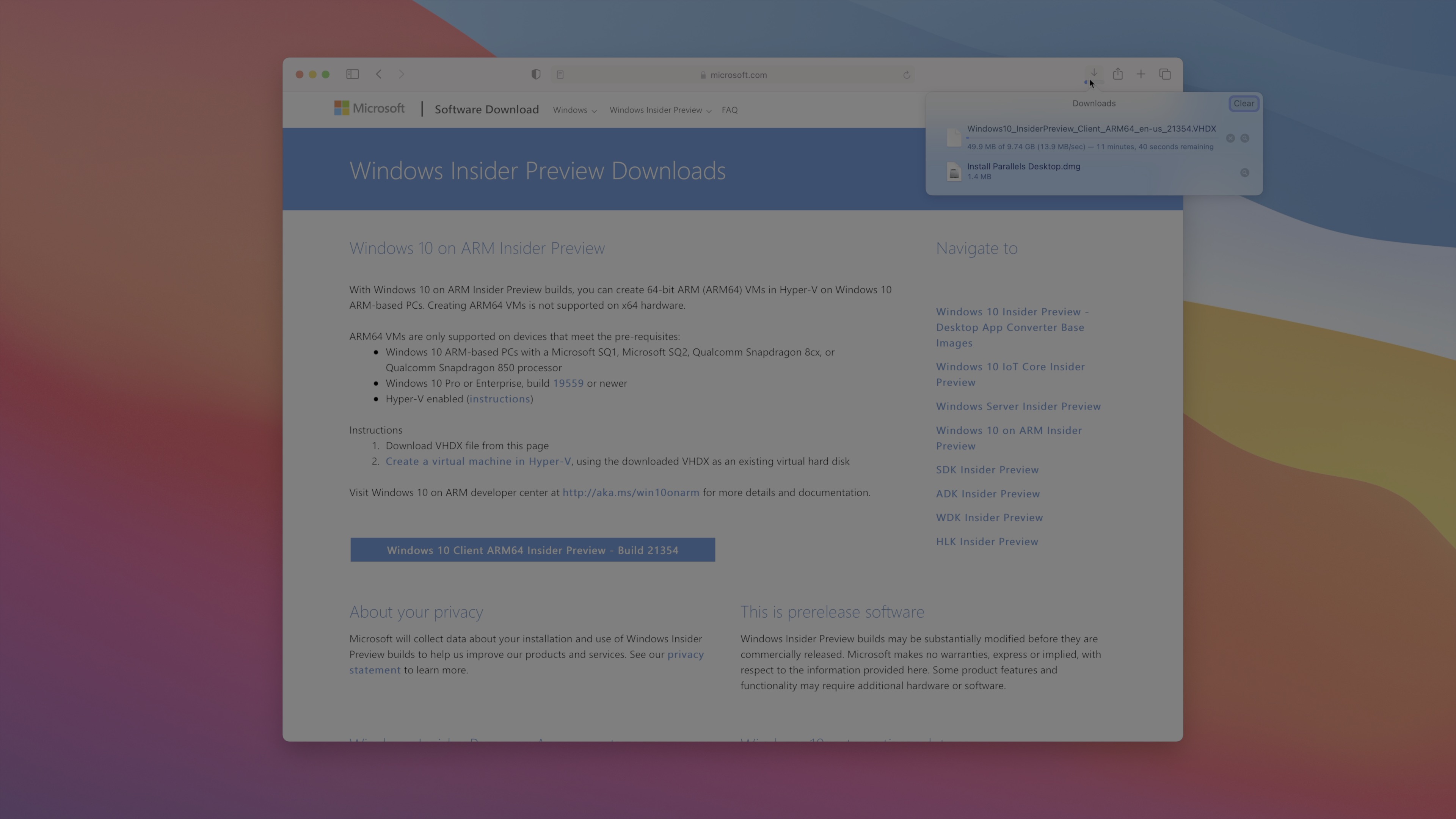 Windows Insider Preview downloading Windows 10