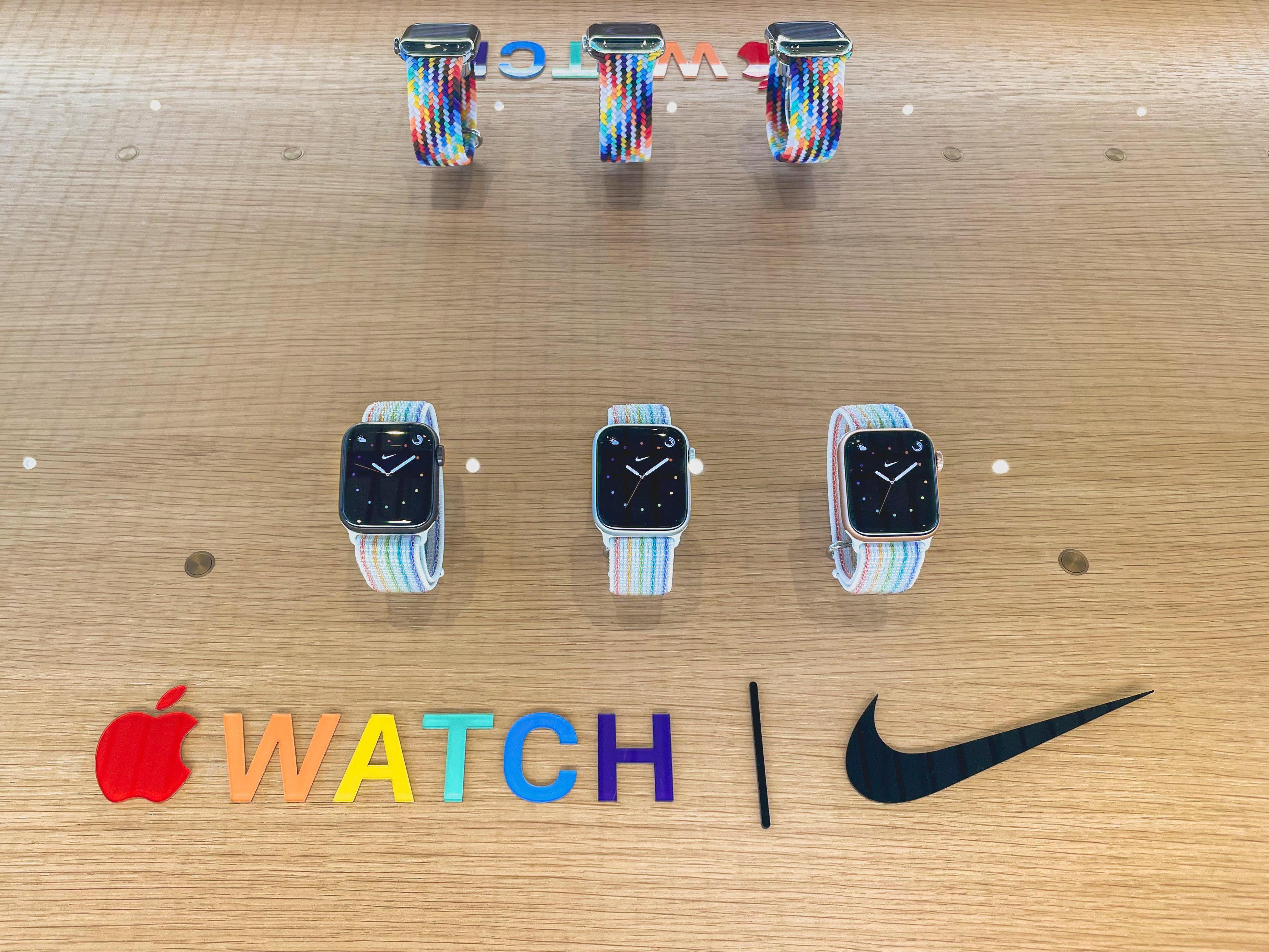 2021 Apple Watch Pride Edition bands featured at Apple Stores 9to5Mac