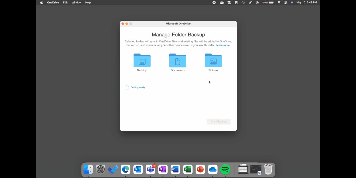 onedrive for business mac finder