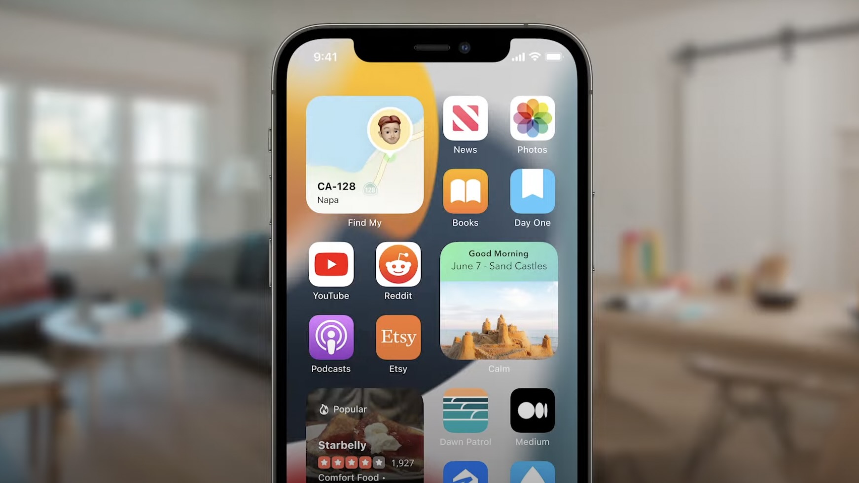 iOS 15 includes new Home Screen widgets for Find My, Contacts, Sleep