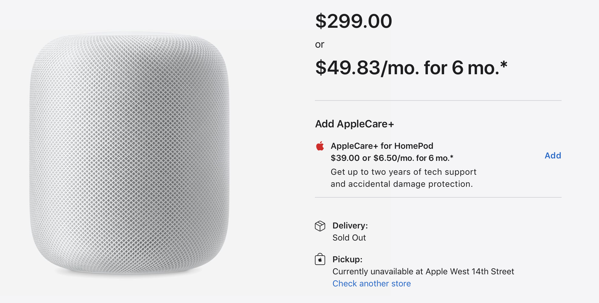 price homepod