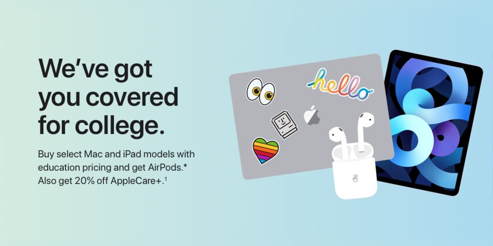 Apple Launches Back To School Student Offer Free Airpods With Ipad And Mac Purchases 9to5mac