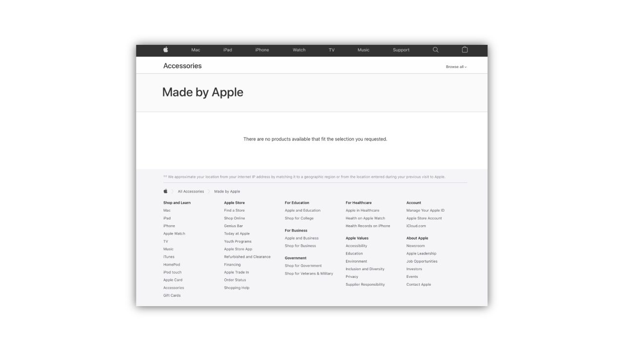 Apple Online Store Currently Facing Partial Outage Affecting Navigation
