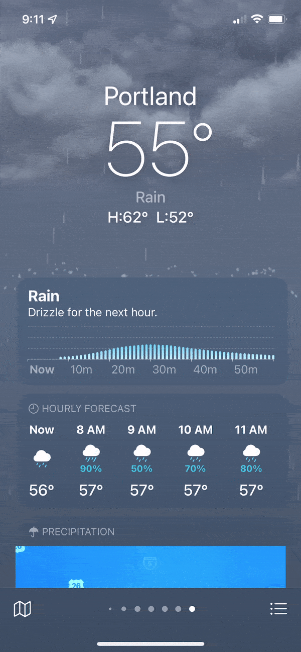 ลงมือปฏิบัติจริง iOS 15 นำแอพ Weather ใหม่ทั้งหมดพร้อมแผนที่