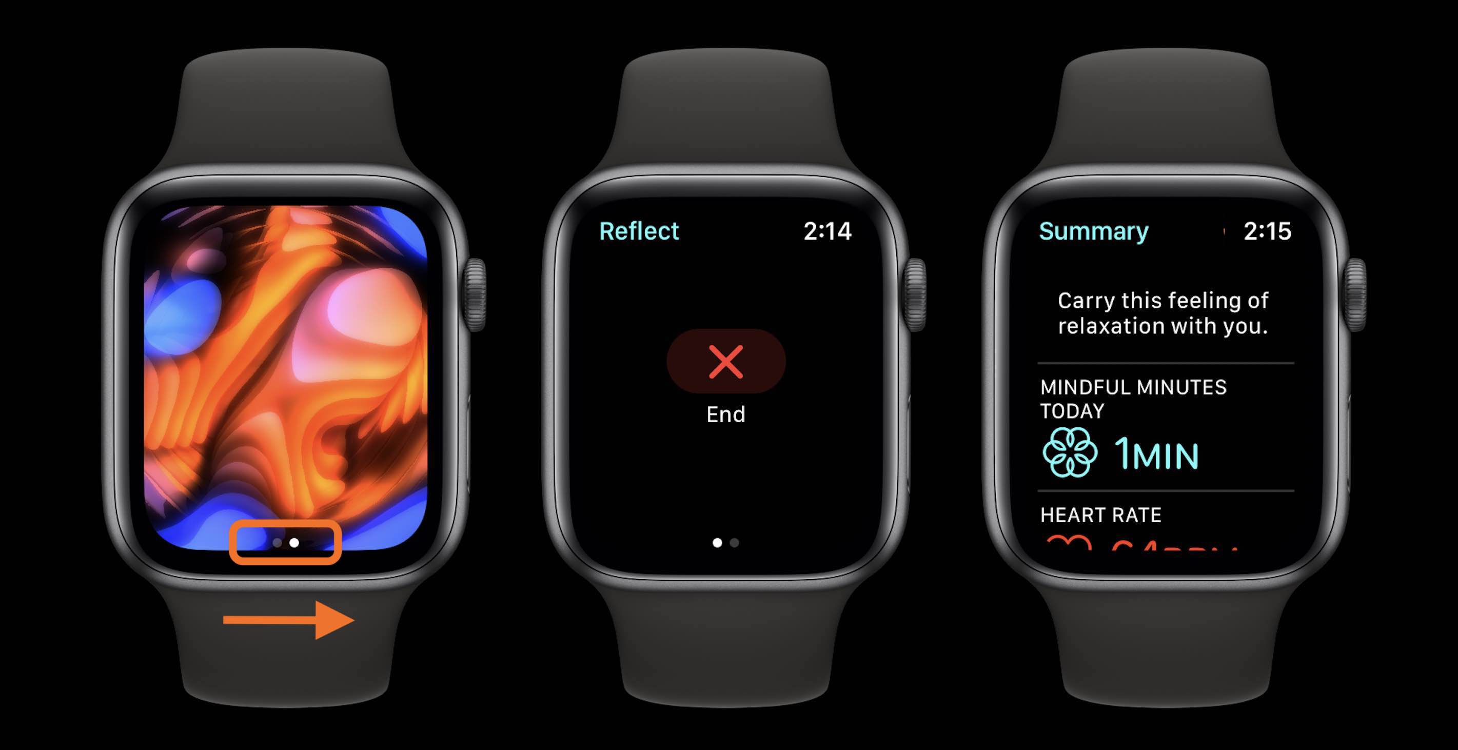 How to use Mindfulness app and Reflect watchOS 8 - walkthrough 2