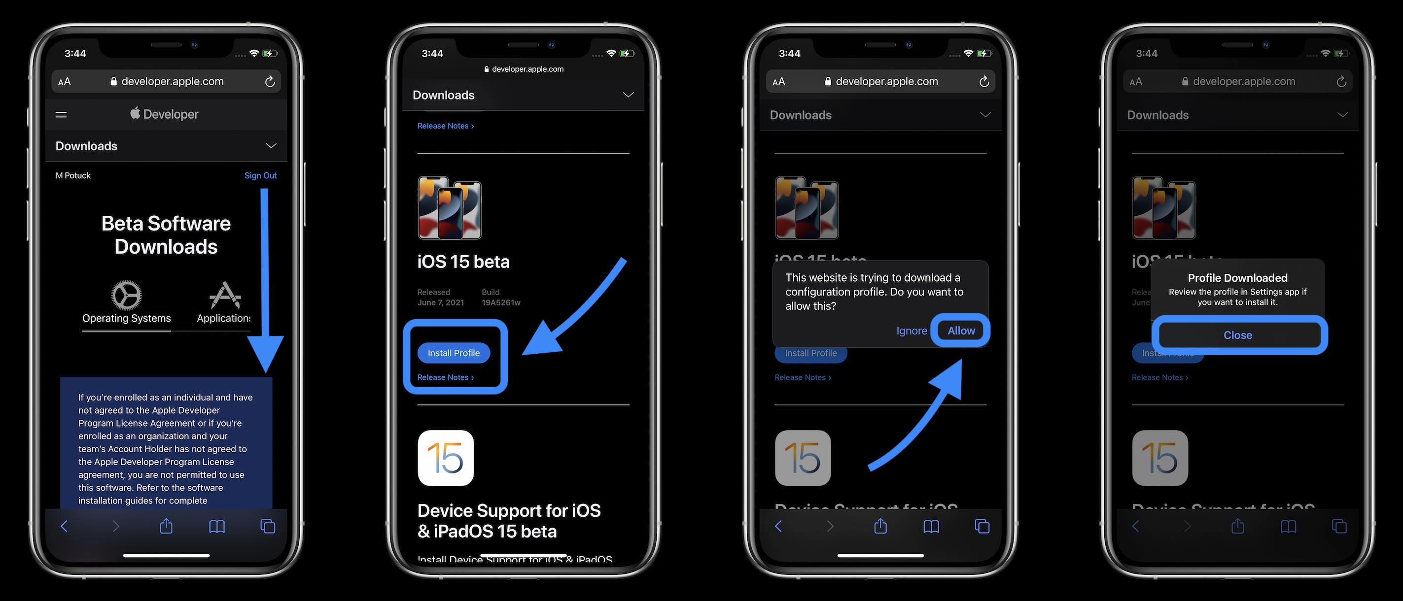 How to install iOS 15 beta - walkthrough 2