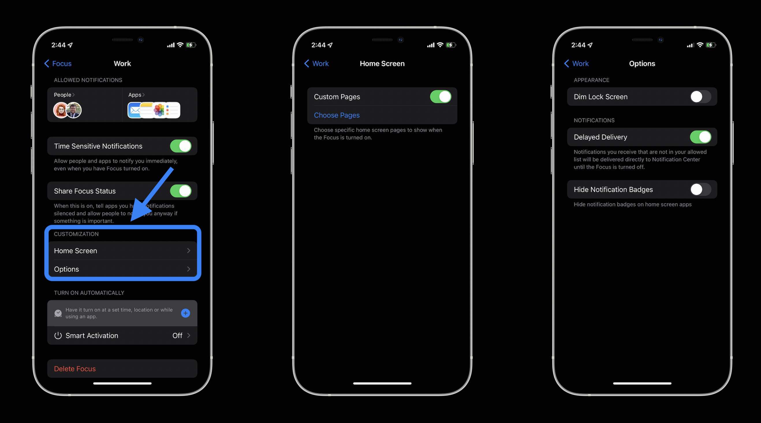 How to use iPhone Focus in iOS 15 - setup 3