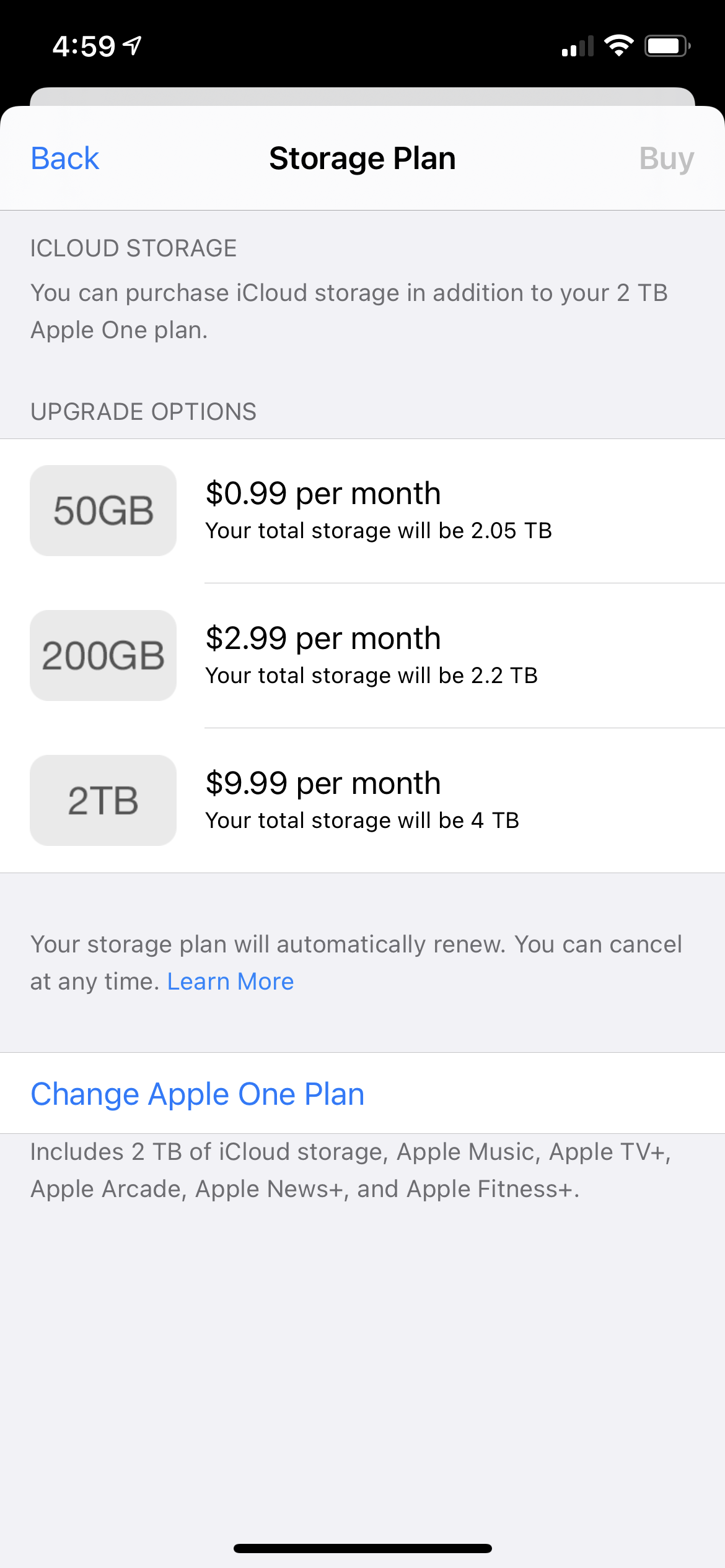 macbook system storage 50gb