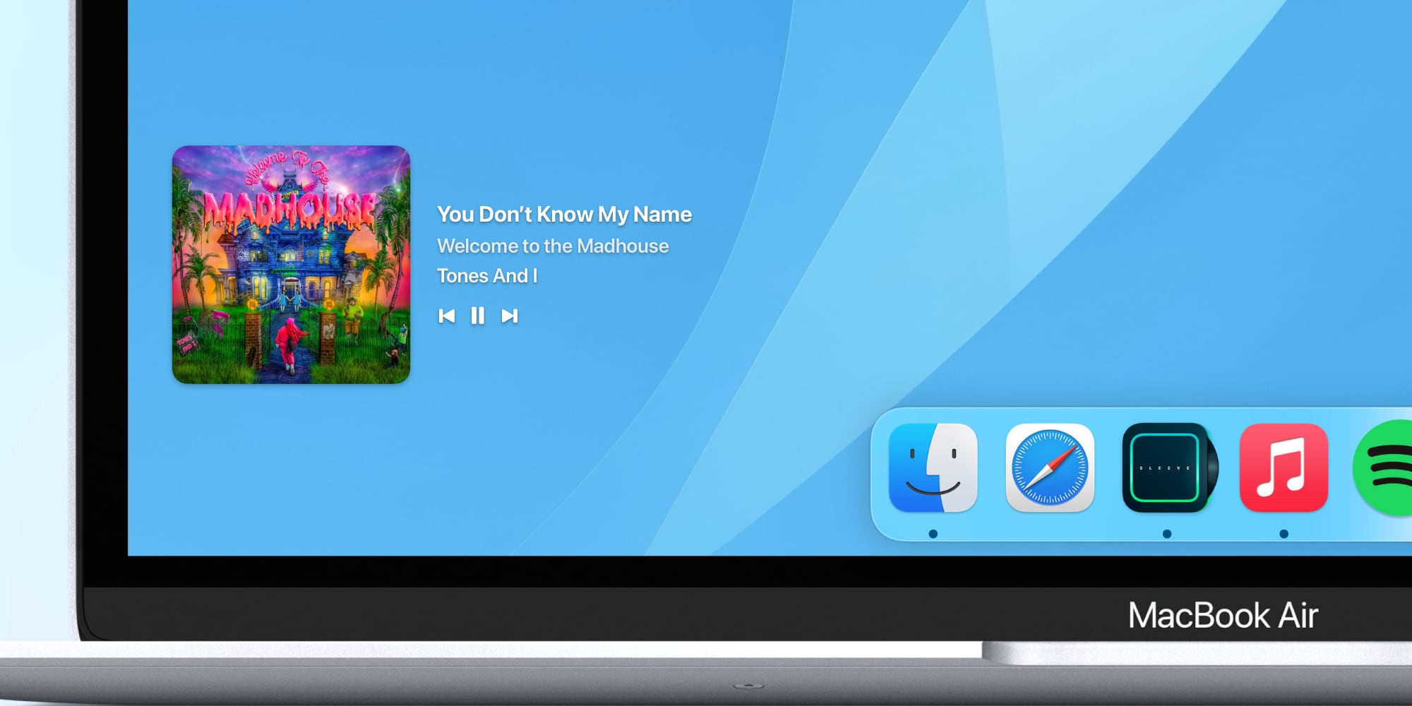 Now playing in your macOS menu bar