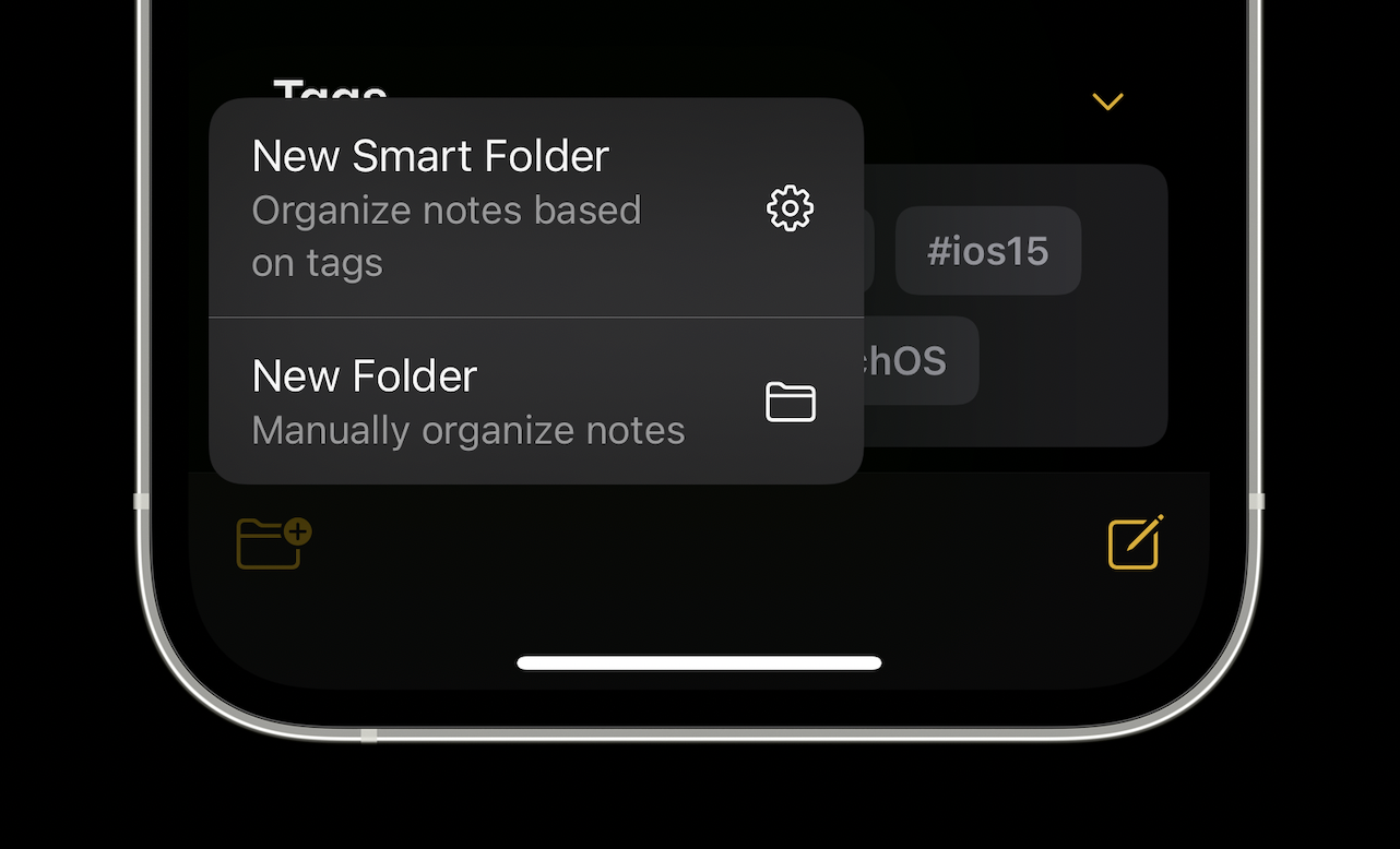 Use Tags and Smart Folders in Notes on your iPhone and iPad