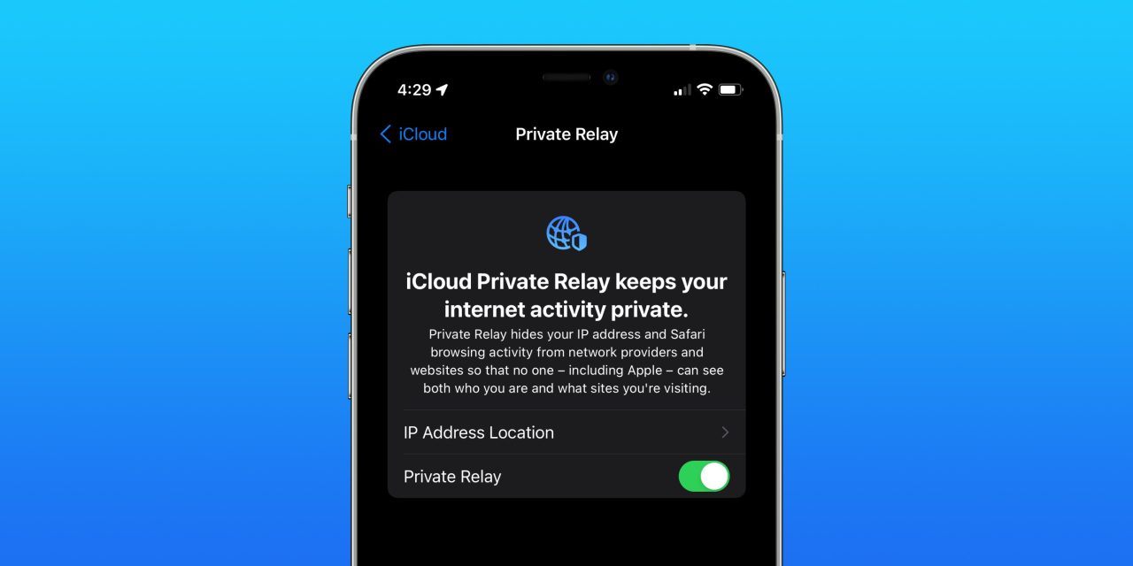 How to turn on/off iCloud Private Relay iOS 15 iPhone and iPad
