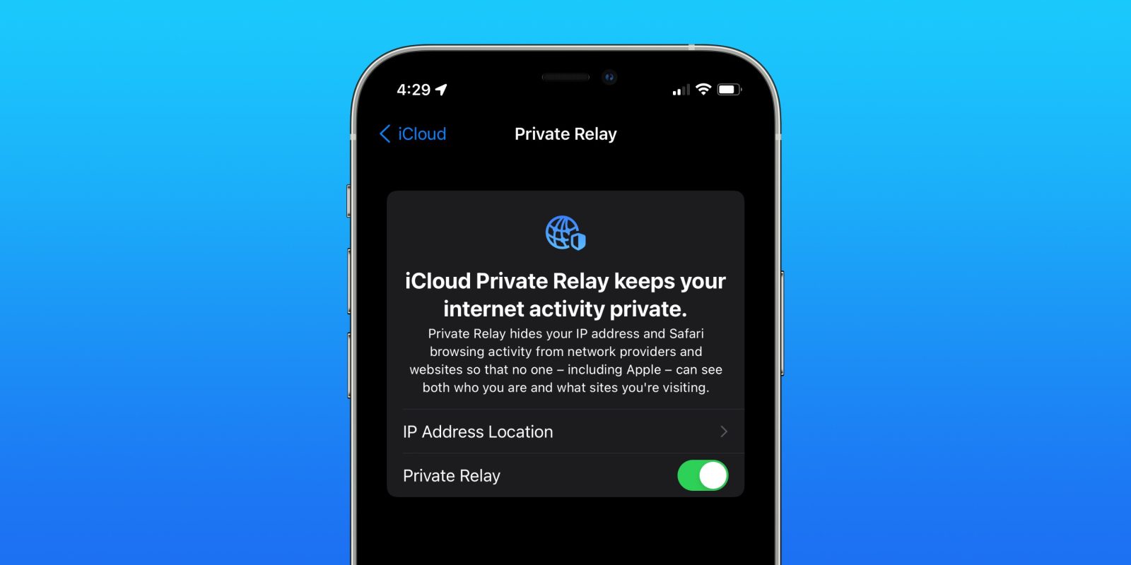 ICLOUD private relay