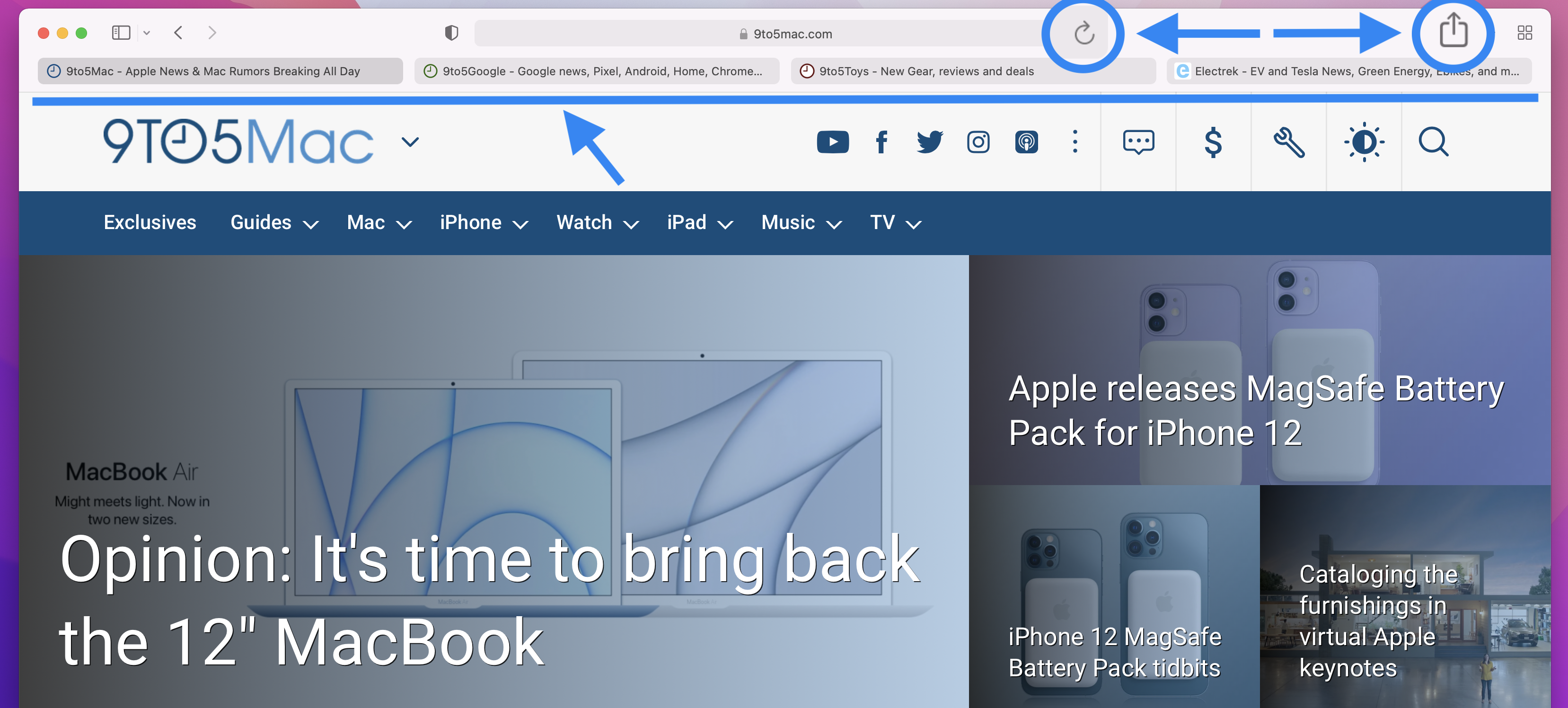 safari toolbar for mac