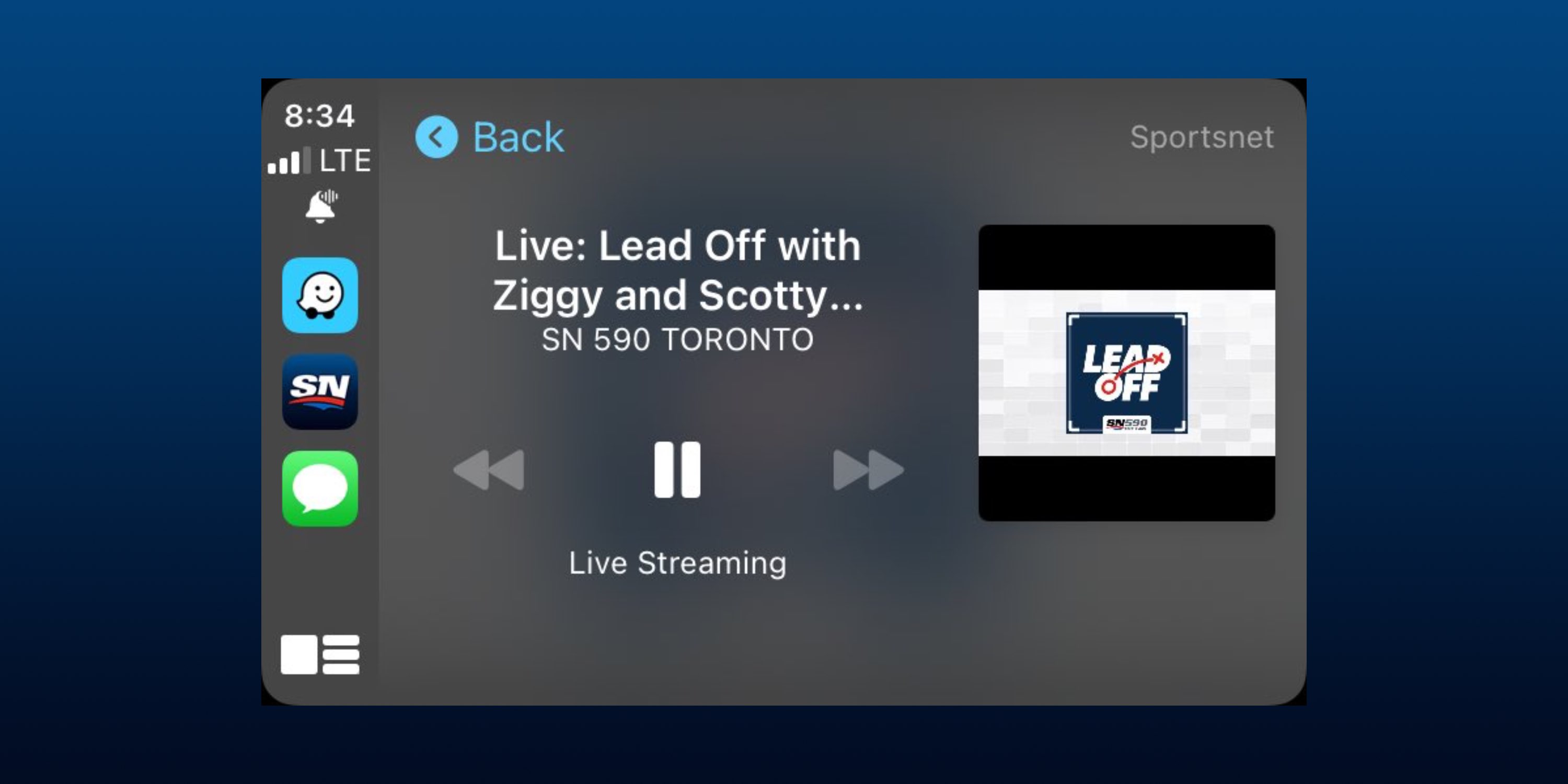 Sportsnet for iOS adds dedicated CarPlay app with live streaming and more