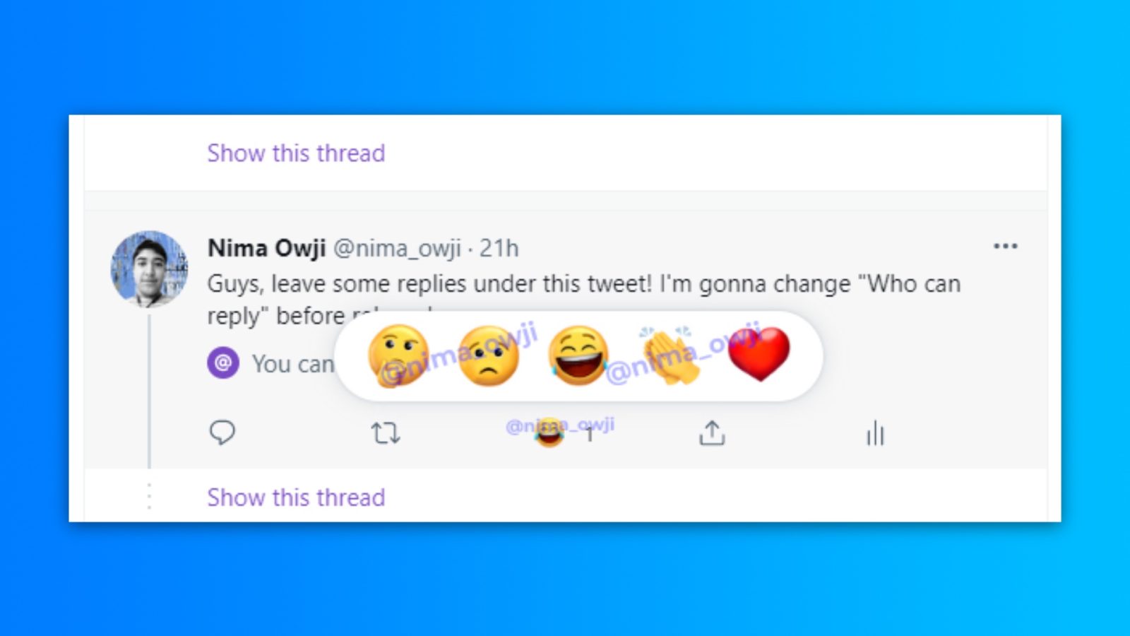 photo of Twitter for iOS readying Reactions, Downvotes, and Sorted Replies image
