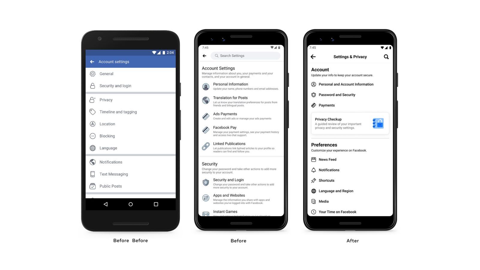 Facebook App Gets Redesigned Settings Menu With Simplified Options Facebook App Gets Redesigned Settings Menu With Simplified Options