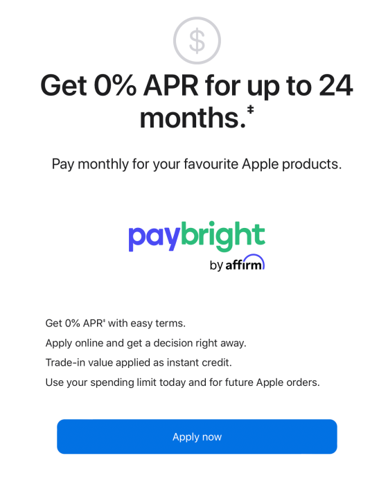 Apple financing partnership with Affirm for iPhone, iPad, and Mac sales goes live in Canada