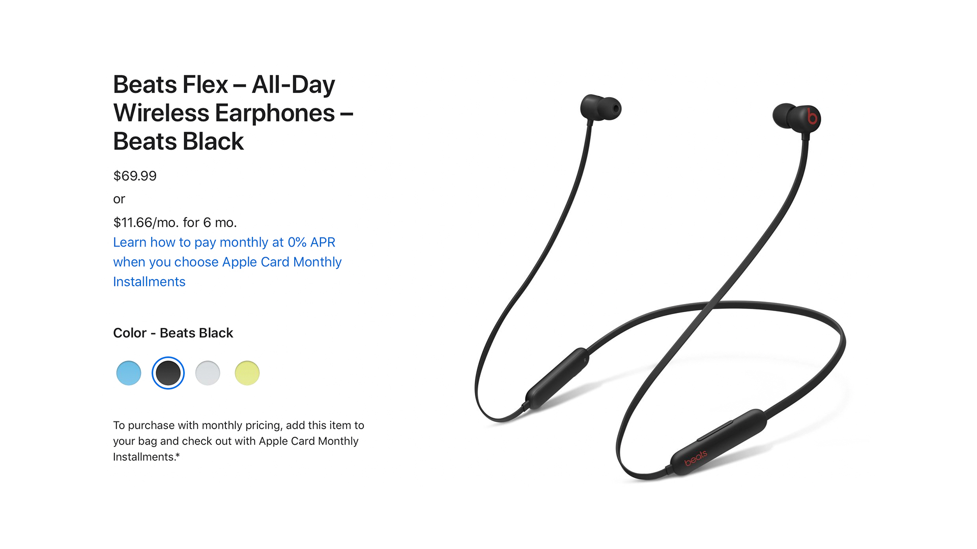 Beats Flex – All-Day Wireless Earphones - Smoke Gray - Apple