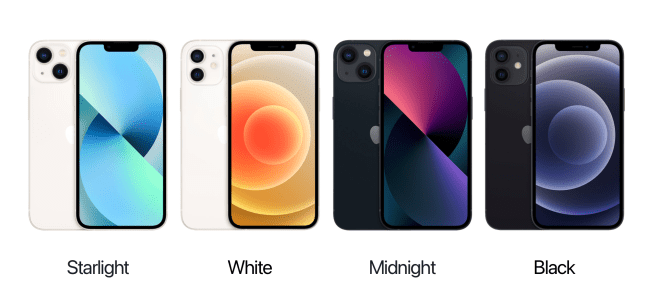 How Apple's new starlight and midnight colors compare to the classic ...