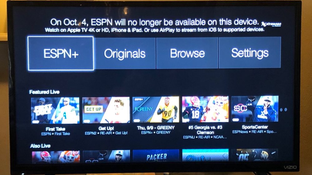 my lg smart tv doesn't have espn app