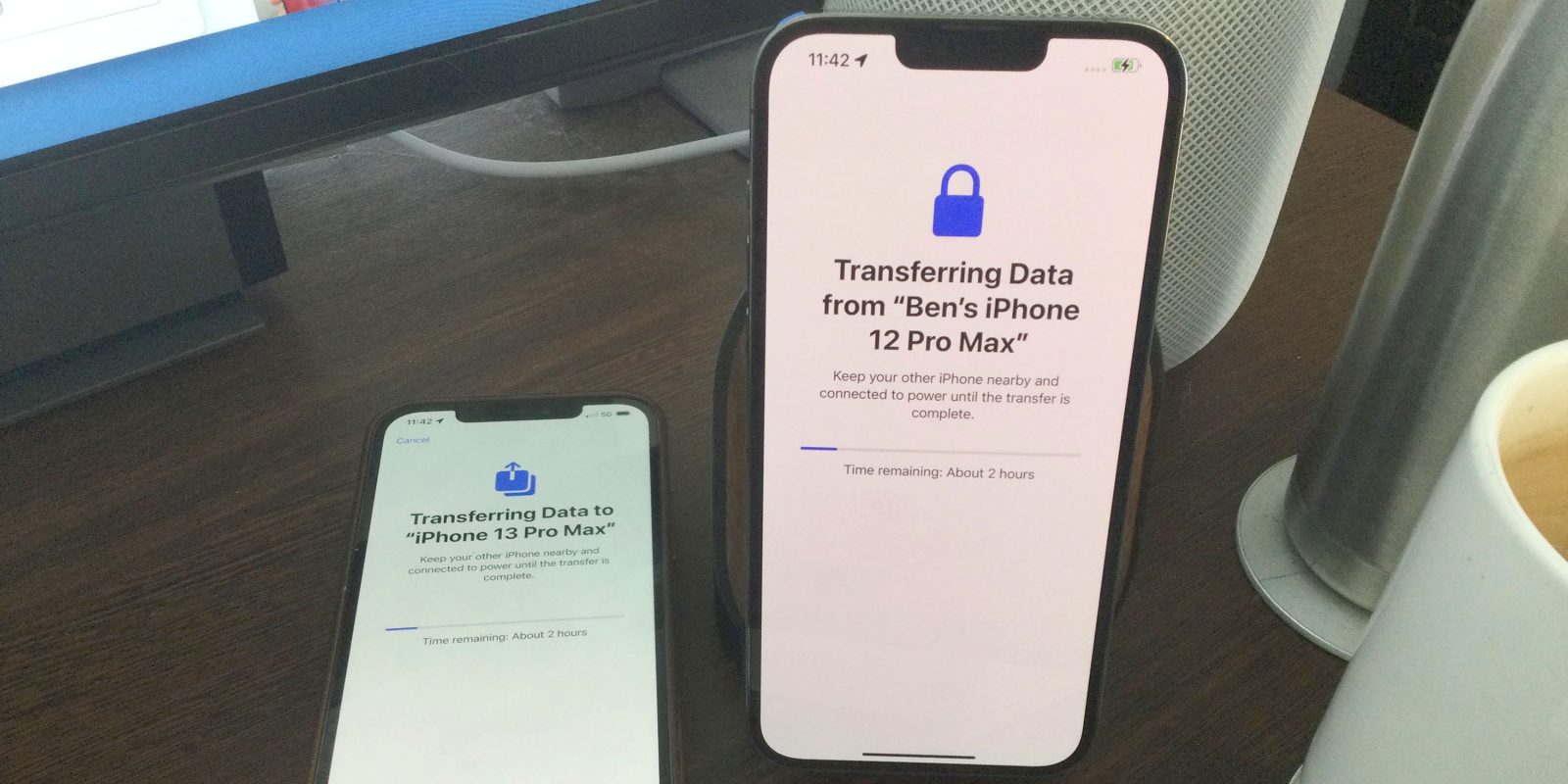 iPhone to iPhone transfer process