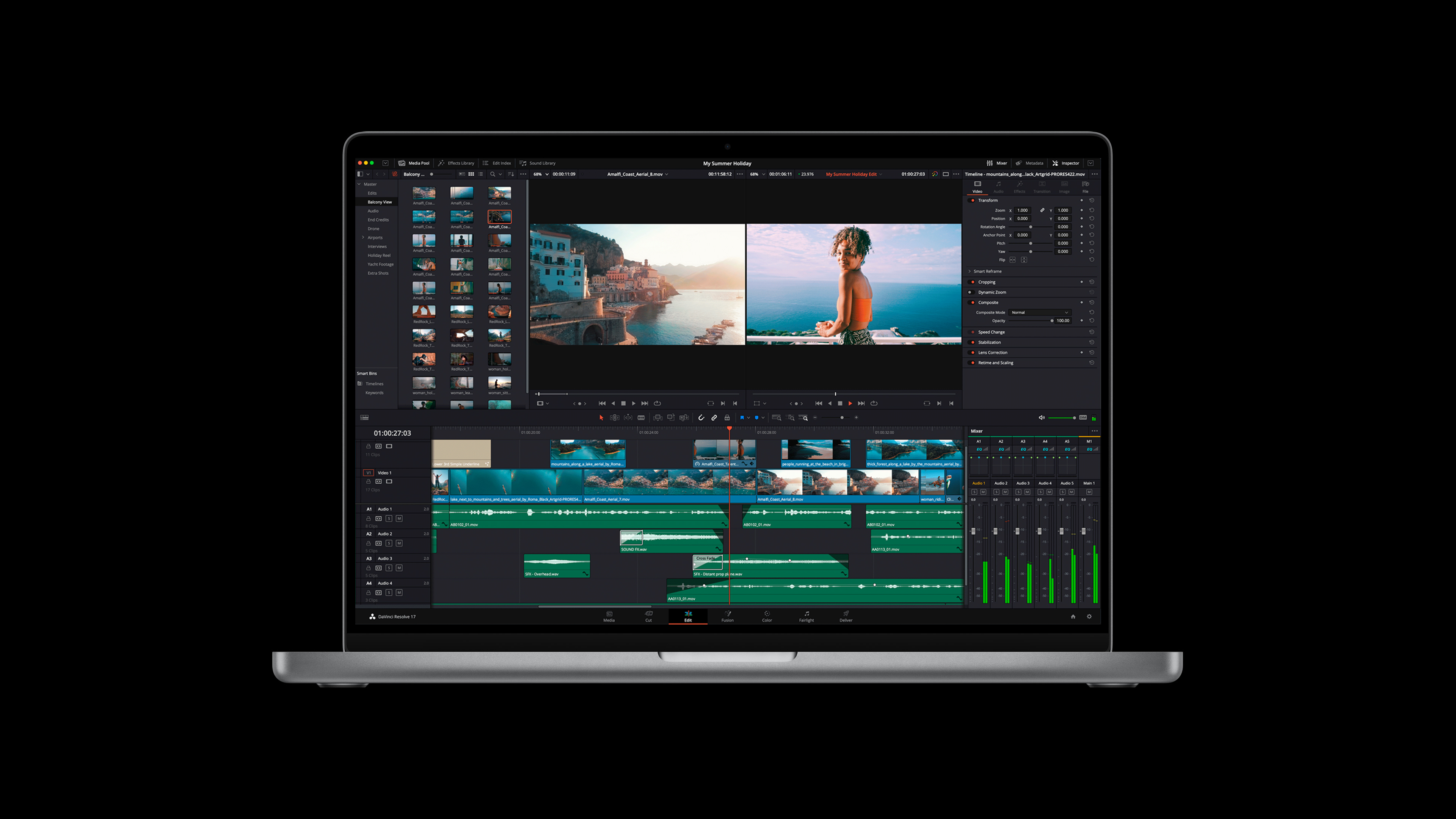 davinci resolve video editor free for mac