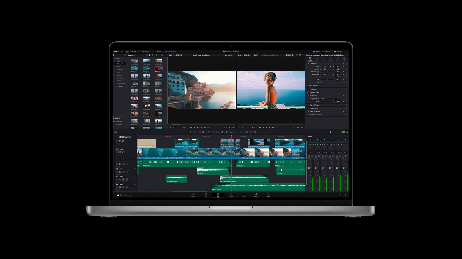 photo of DaVinci Resolve updated with M1 Pro and M1 Max support; runs 5x faster on new MacBook Pro image