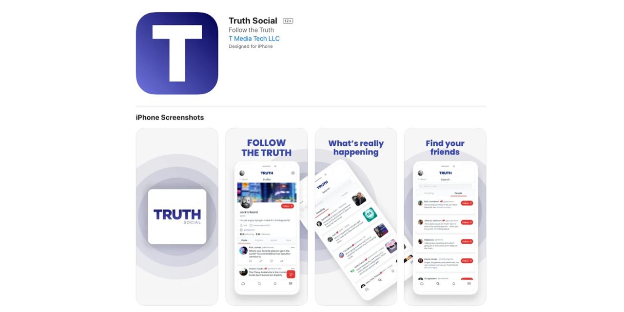Ironically-named Truth Social iOS app