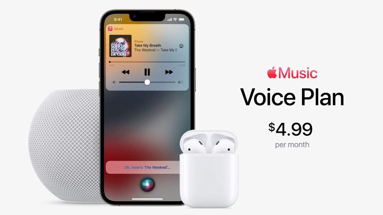 photo of Apple launches new $5 ‘Voice Plan’ for accessing Apple Music exclusively with Siri image