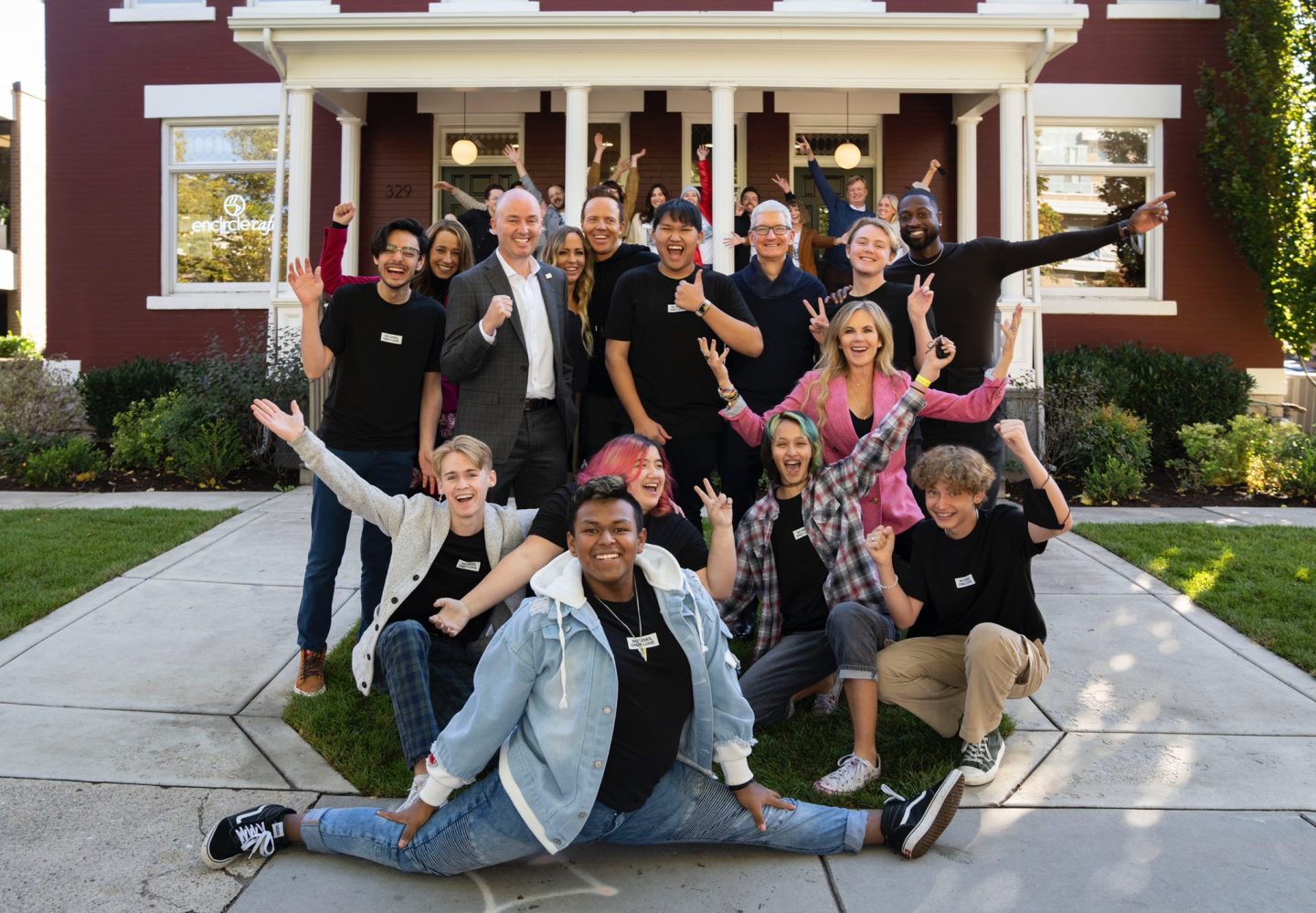 photo of Tim Cook visits LGBTQ+ resource center and meets with developers in Utah image