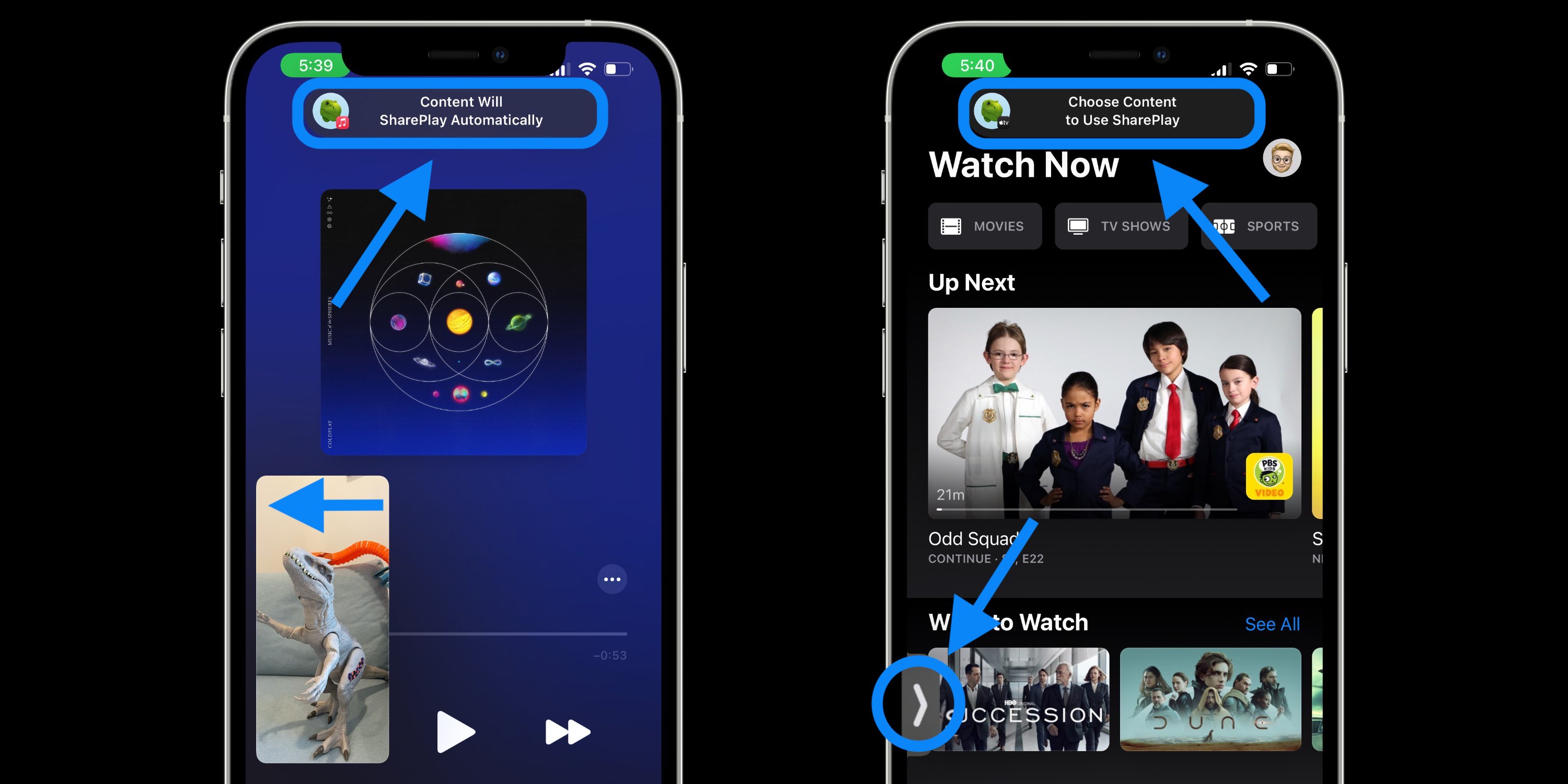 How to SharePlay on iPhone and iPad - walkthrough music and video