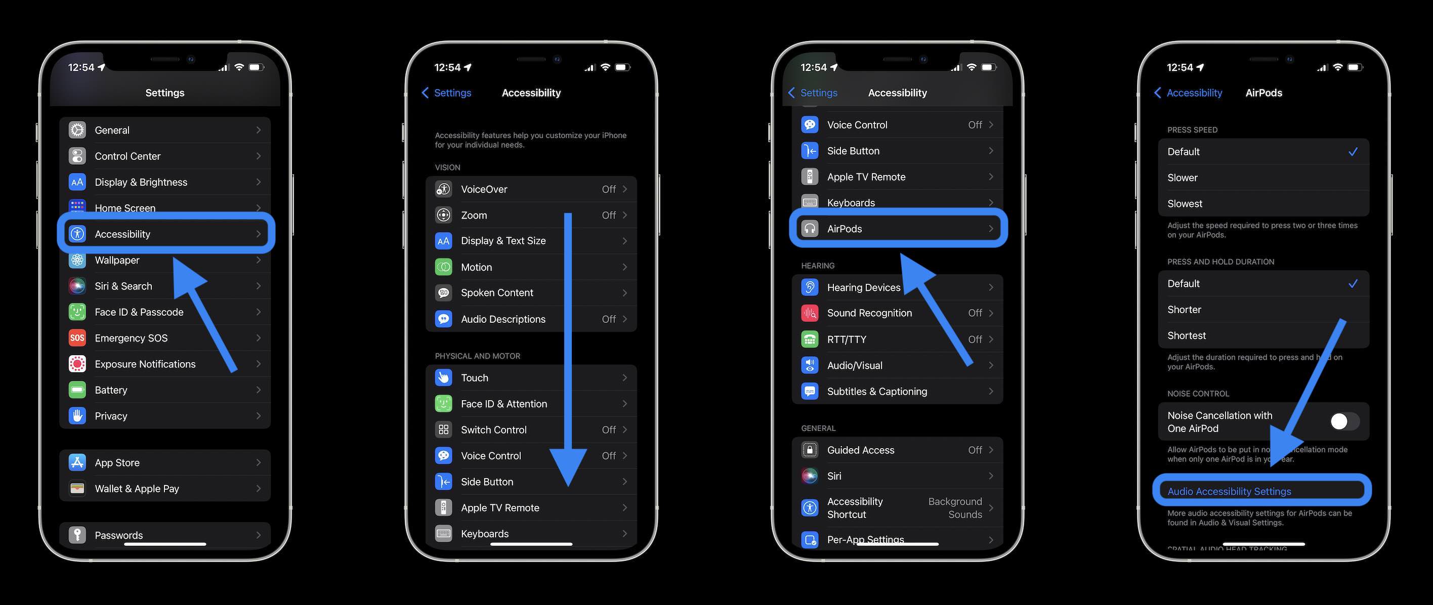 Turn on AirPods Pro Conversation Boost - Settings > Accessibility > AirPods > Audio Accessibility Settings