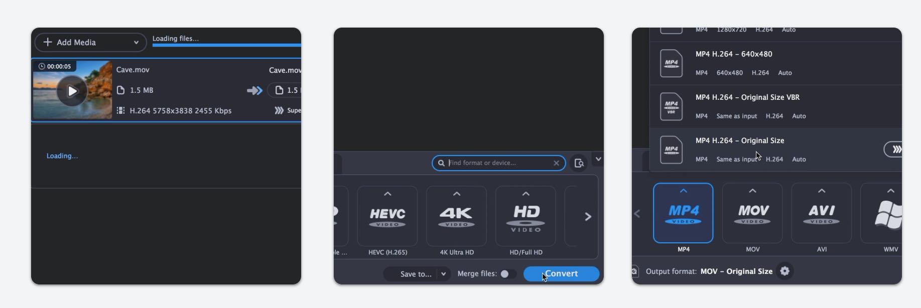 movavi video converter 18 h.265 with mkv