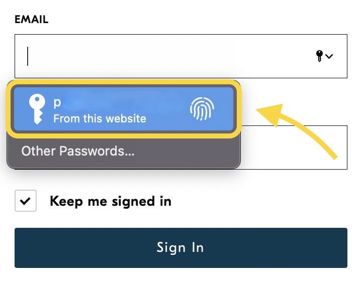 safari password generator settings