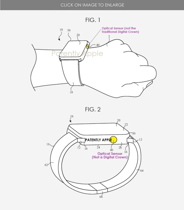 Apple Watch sensori ottici