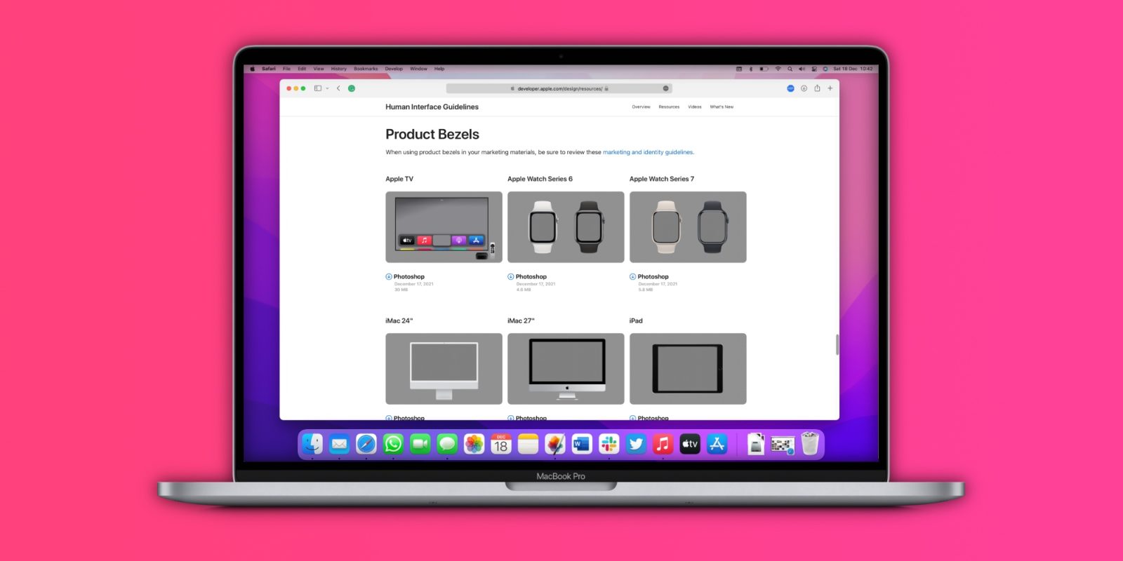 photo of Apple Design Resources updated with new iPhone, Apple Watch, iPad, and Mac templates image