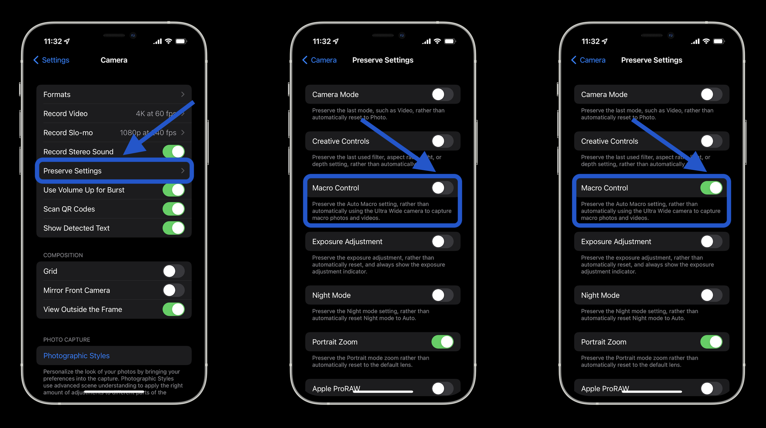 Настройка айфон 14 про макса. Iphone настройки камера. Preserve settings. Режим макро на айфоне 12 про. Автомакро в айфоне.