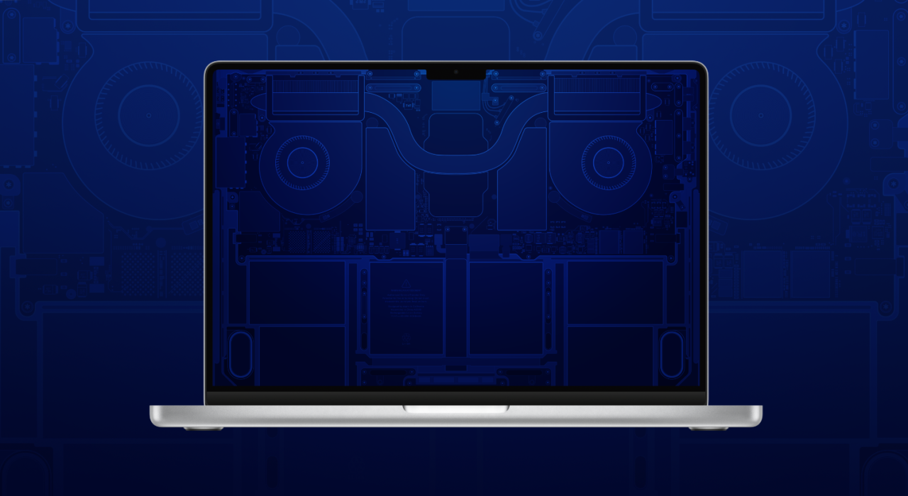 Take a look inside your new MacBook Pro with these schematic wallpapers -  9to5Mac