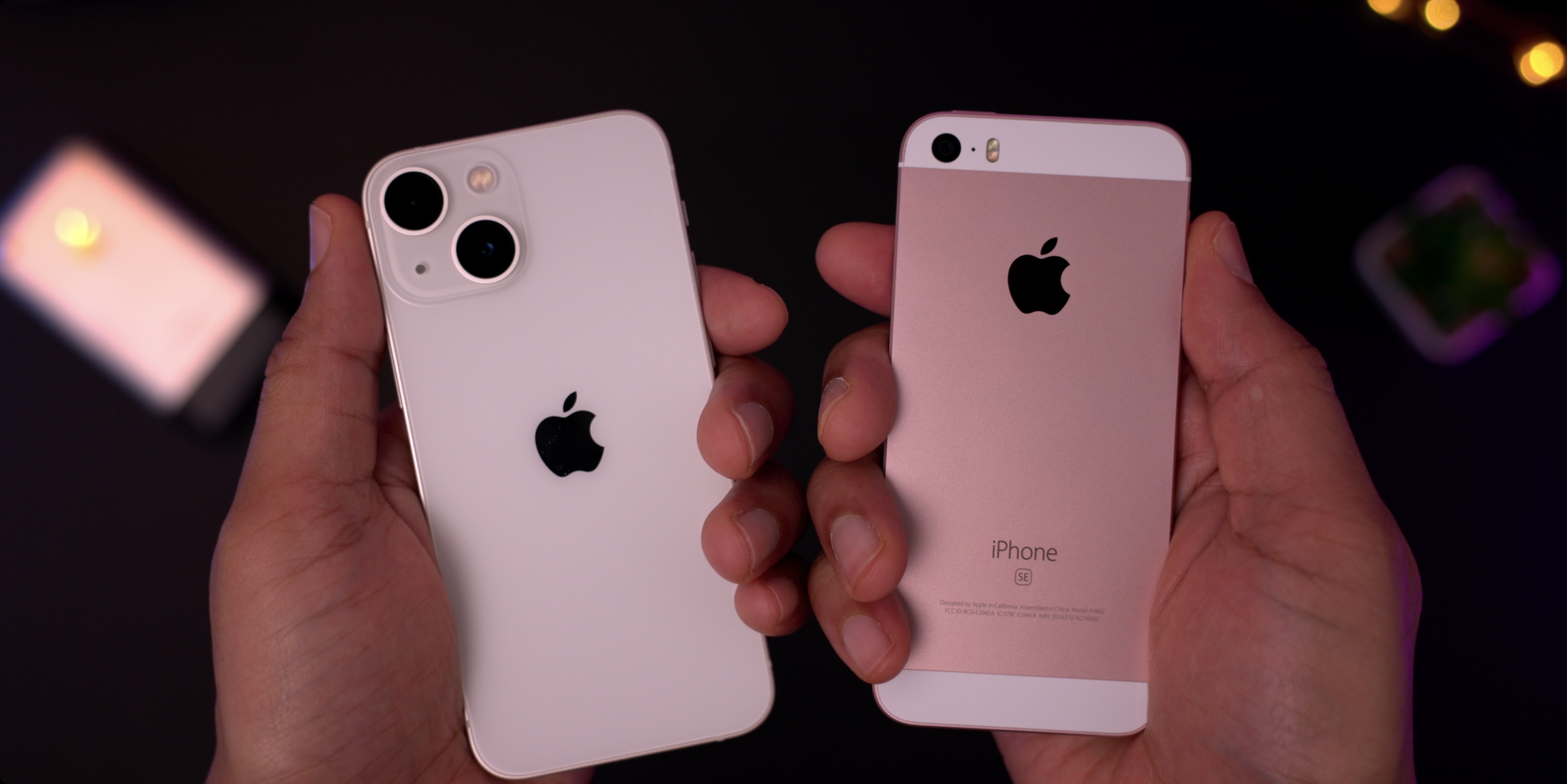 iphone 13 mini size comparison se