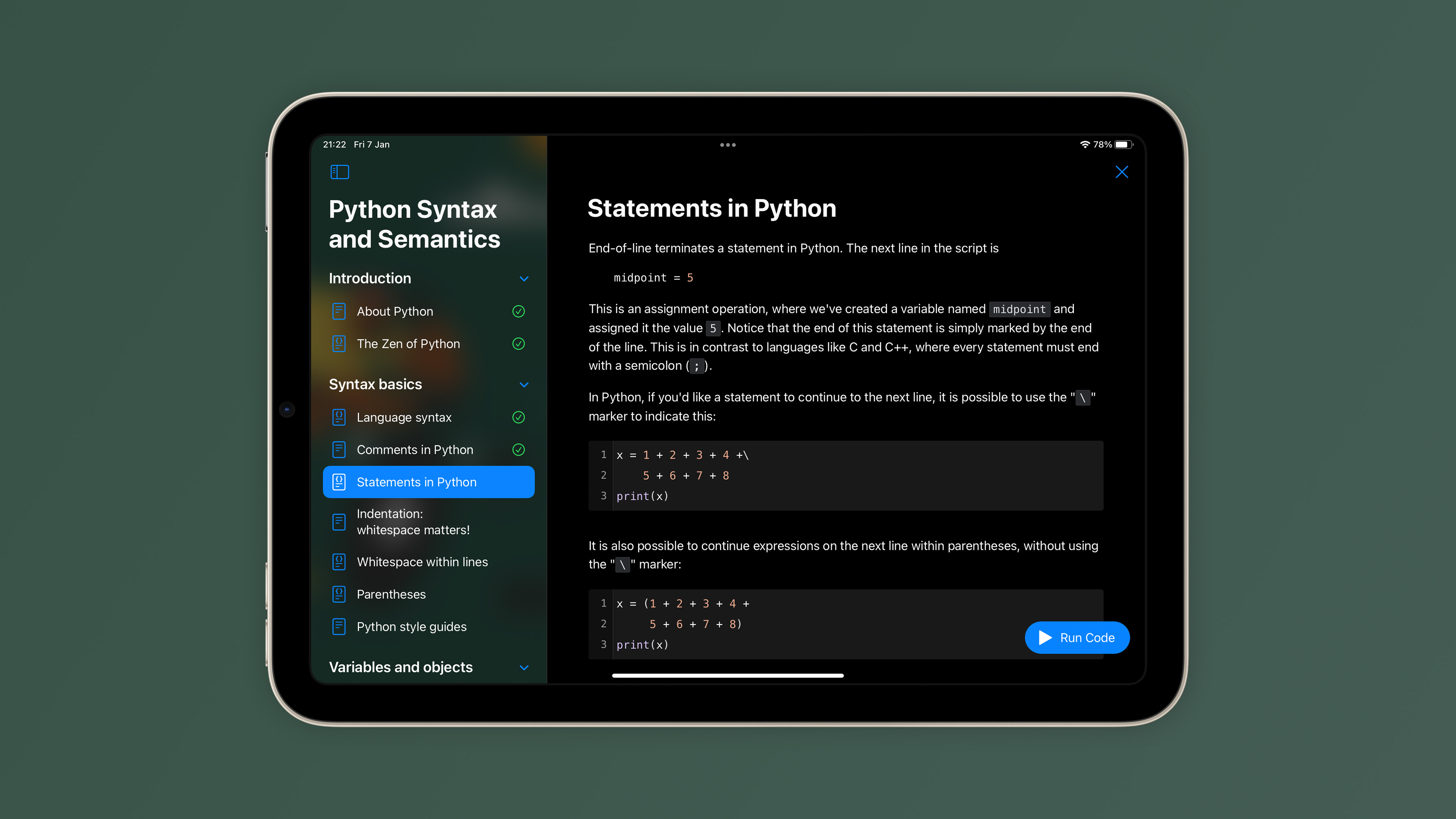 Can I code Python on iPad?