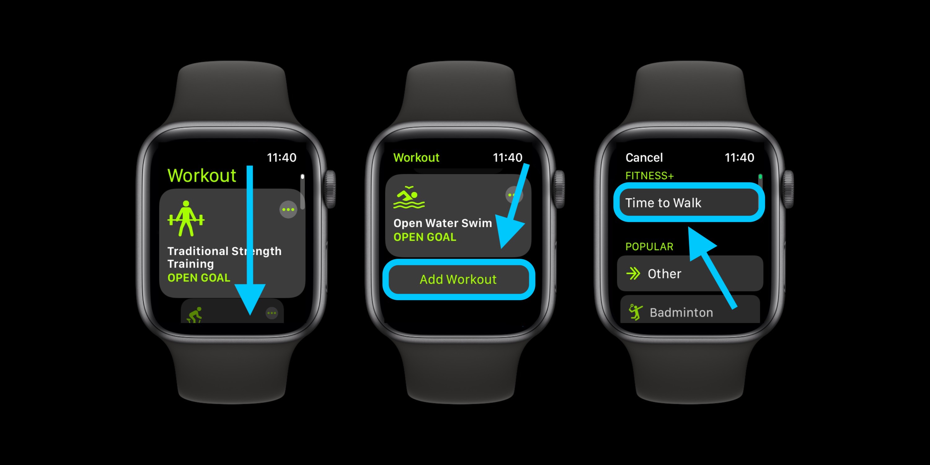 How to get Time to Run on Apple Watch with Fitness+ - add back to Apple Watch