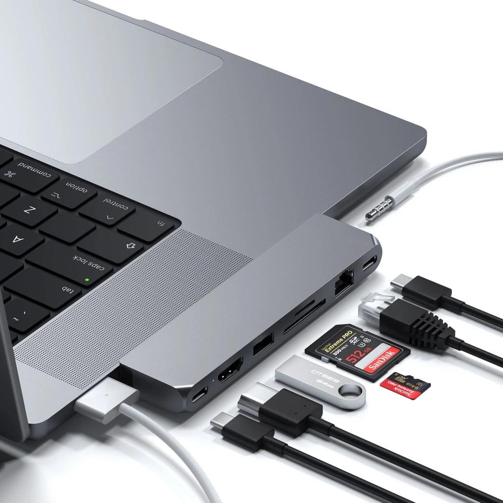 Satechi unveils USB-C Multiport Adapter with support and Pro Hub Max for MacBook - 9to5Mac