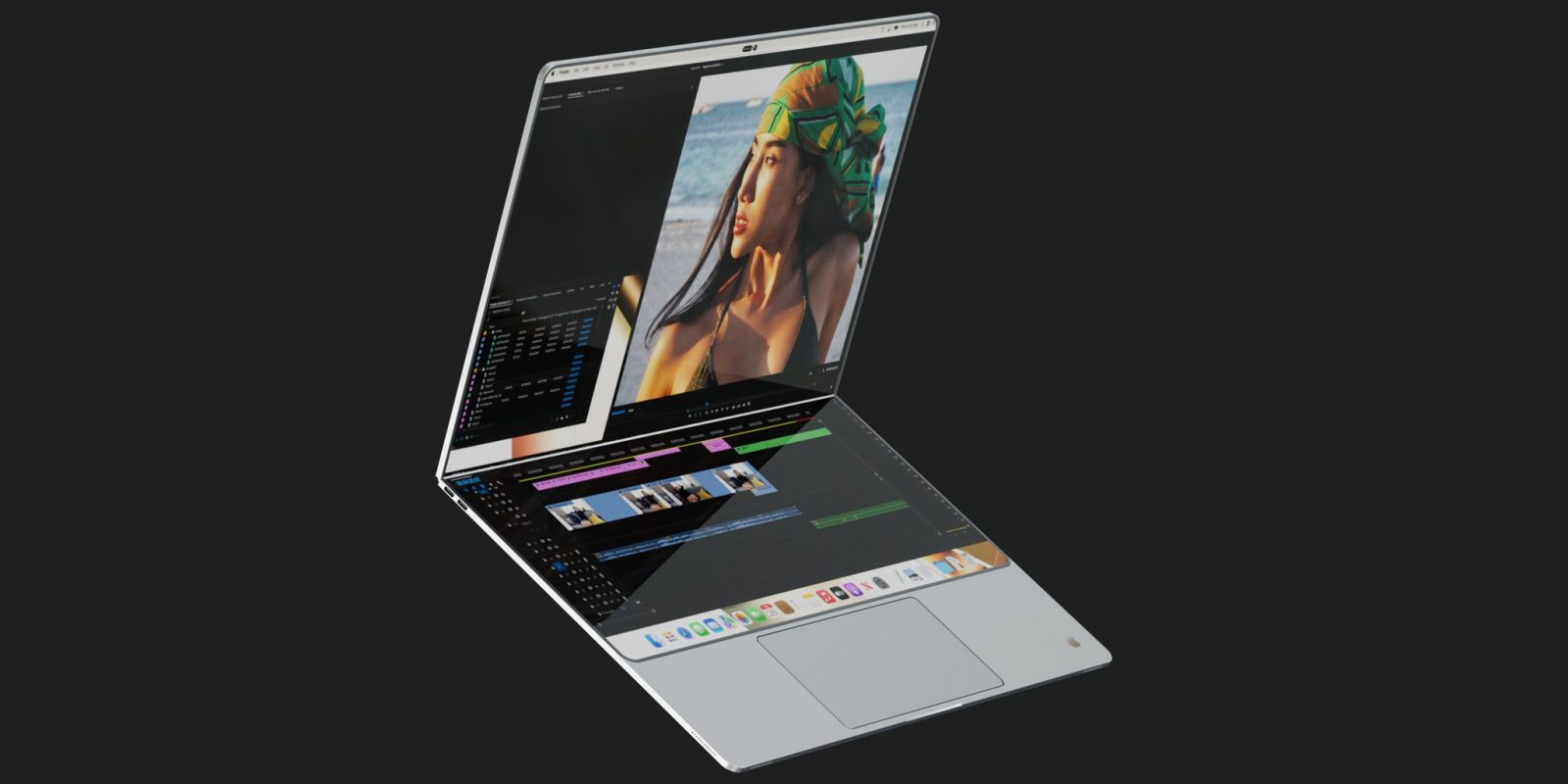 Foldable MacBook/iPad display