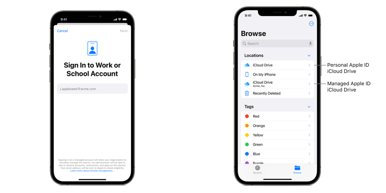 Apple Work Managed Pasteboard in iOS 15 continues the options of